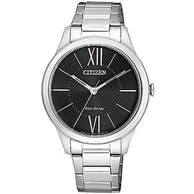 Đồng Hồ Nữ Citizen Dây Thép Không Gỉ EM0410-58E - Mặt Đen