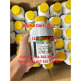 Mua Combo 5 chai Mực nạp 12A 26A 76A 87A 05A 80A 49A 53A dành cho Canon 2900 223dw 226dw 041/057/052/303/308/315/319 Hàng chính hãng Alpha Cartridge