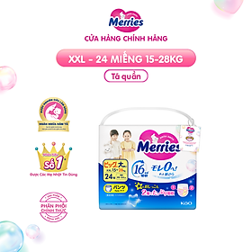Tã/bỉm quần Merries size XXL - 24 miếng (dành cho bé từ 15 - 28kg)