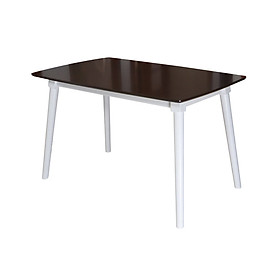 Mua Bàn Gỗ 1.2M Phòng ăn HT0512WT Mặt Walnut chân Trắng