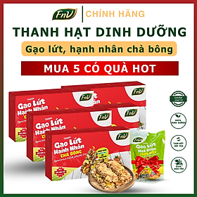 [Mua 5 có quà HOT] Thanh gạo lứt hạnh nhân chà bông FnV, mua 5 hộp 90g + Tặng 1 bịch thanh gạo lứt 45g