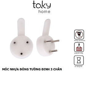 Mua 10 Móc Nhựa Đinh 3 Chân Treo Tranh  Ảnh  Đồng Hồ  Đồ Gia Đình  Đóng Tường Chịu Lực  Takyhome 2220Set10