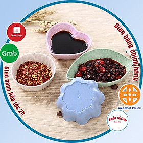 Bát đựng gia vị, nước chấm - bát mini cho bé ăn dặm kiểu nhật bằng nhựa lúa mạch nhiều hình xinh xắn