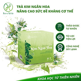 Trà Thảo Mộc Giảm Cân Bồ Công Anh Herbio - Giúp giảm mụn, giải độc gan, detox thanh lọc cơ thể, giảm cân tự nhiên (12 túi lọc x 3gram)