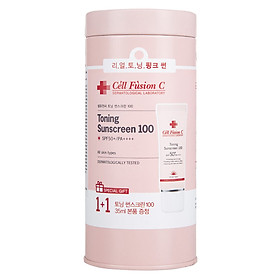 Kem Chống Nắng Nâng Tông Da Cell Fusion C Toning Sunscreen 100 SPF50+/ PA +++ 35ml+35ml
