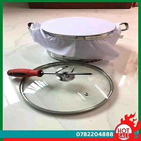 Bộ Dụng Cụ 3 Món Đai Inox, Vải Và Cây Gạt Làm Bánh Cuốn Tiện Dụng - CH Hương Thị Miễn Phí Vận Chuyển