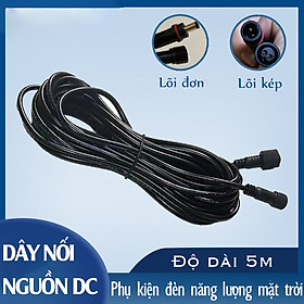 Dây nối nguồn dài 5m danh cho đèn năng lượng mặt trời  chống mưa và chống sét -  D1061