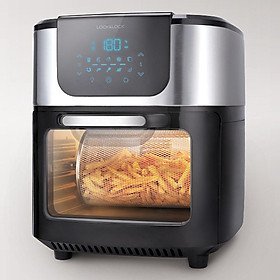 Mua Lò nướng không khí Lock&Lock EJF691 10 lít - Hàng chính hãng  dùng cảm ứng  10 chức năng nấu  kèm 5 phụ kiện - Hapos