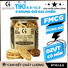 Bánh ăn kiêng củ sen kẹp thơm GUfoods - Lành mạnh, bổ dưỡng, tốt cho sức khoẻ