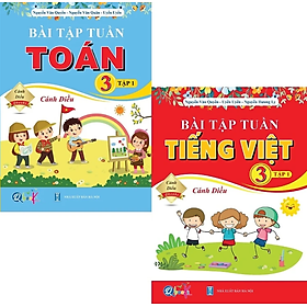 Sách Combo Bài Tập Tuần Toán, Tiếng Việt Lớp 3 - Cánh Diều - BẢN QUYỀN