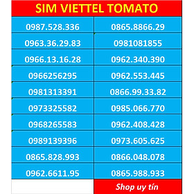Sim viettel số đẹp - Hàng chính hãng  [Mỗi số có giá khác nhau]