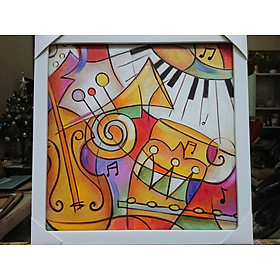 Mua Tranh Sơn Dầu Vẽ Tay - Hoan ca 40x40cm