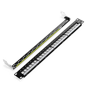 Ugreen UG80448nw156TK 24 cổng cat6 STP Patch panel RJ45 LAN Ethernet màu