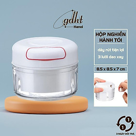 Máy xay tỏi ớt cầm tay mini FOOD CHOPPER - Dụng cụ xay tỏi, ớt dây rút tiện lợi