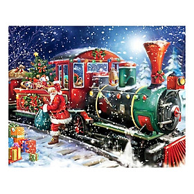 5D DIY Diamond Painting Embroidery Christmas Train