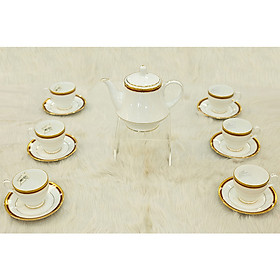 Bộ trà sứ NORITAKE CECILE GOLD 4359 - Chính hãng