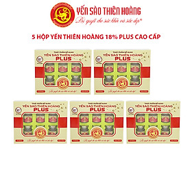 Hình ảnh 5 hộp yến sào Thiên Hoàng 18% ( 6 lọ/hộp )