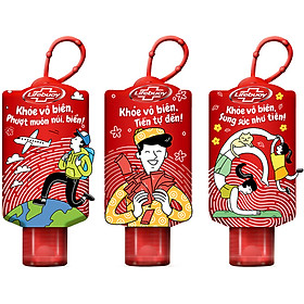 Combo 3 Gel Diệt Khuẩn Tay Lifebuoy Bảo Vệ Vượt Trội 10 50ml + 3 Vỏ Bọc Phiên Bản Tết Giới Hạn (Mẫu Ngẫu Nhiên)