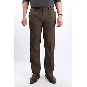 Quần tây nam 1ply novelty màu nâu nqtmmdmprr1600181