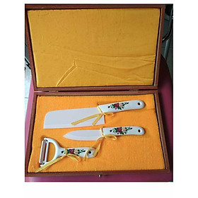 Mua Bộ dao sứ hoa văn