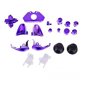 2 Set Replacement Full Controller Buttons Kit for Microsoft  One Purple