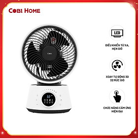 Mua Quạt tuần hoàn không khí để bàn 8  COBI - Điều khiển từ xa  Hẹn giờ  Xoay tự động 3D 360° - Hàng nhập khẩu chính hãng