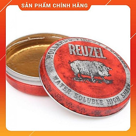 Kem tạo kiểu tóc Reuzel Red Water Soluble High Shine giữ nếp trung bình độ bóng cao (USA)