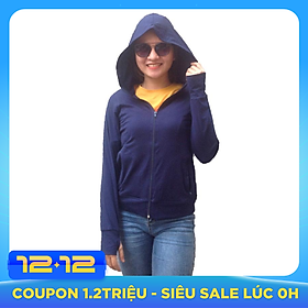 Áo khoác nữ thoát nhiệt Nhật Bản GOKING, áo chống nắng 100% cotton thoáng mát, thấm hút mồ hôi
