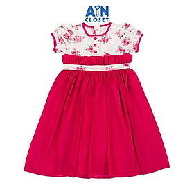 Đầm bé gái họa tiết Đóa Hoa Hồng cotton - AICDBGVXHOAO - AIN Closet