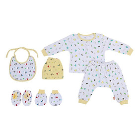 Combo 6 khoản sơ sinh mang lại trẻ con Mintuu combo2 (0-6 tháng)