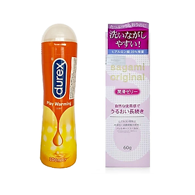 Hình ảnh Combo Gel Bôi Trơn Durex Play Warming + Gel Sagami Original Chính Hãng