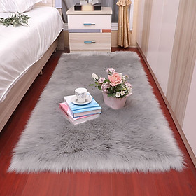 Mua Thảm lông xù màu xám unique chụp hình ảnh