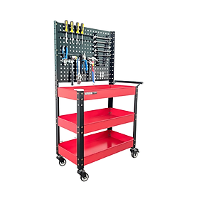 Mua XE ĐẨY DỤNG CỤ 3 NGĂN CÓ TẤM TREO STRONGER TOOL