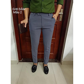 Quần Âu Nam Đẹp vải mịn co dãn màu ghi nhạt, ghi đậm, đen, xanh đen ARU SHOP