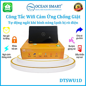 Công Tắc Thông Minh Wifi, Công Tắc Chống Giật Cho Bình Nóng Lạnh Hunonic Datic - DTSWU1