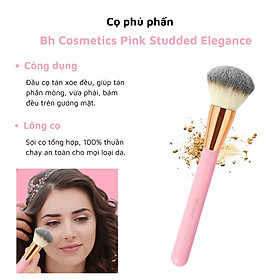 Cọ Phấn Phủ Mẫu Mới BH Cosmetics Pink Studded Elegance 01