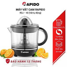 Mua Máy vắt cam tự động đảo chiều Rapido vắt bằng điện công suất 40W dung tích 0.7L có lưới lọc hạt BH 12 tháng - Hàng chính hãng