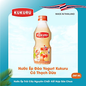 Nước Ép Đào Yogurt Kukuru có thạch dừa