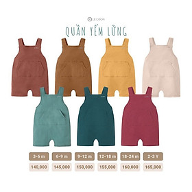 LE COON | Quần Yếm Lửng | COMFY | 3 tháng-3 tuổi