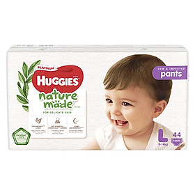 Tã Quần Siêu Cao Cấp Huggies Platinum Nature Made L44 (44 Miếng)