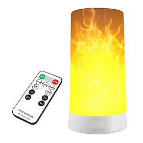 Led Flame Light Table Lamps with Remote Timer