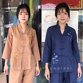 ĐỒ LAM ĐI CHÙA Bà Lai Tim Kate Mịn