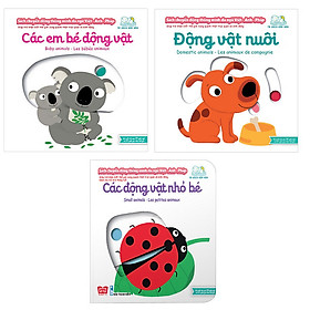 Combo Sách Chuyển Động - Song Ngữ Anh - Việt: Các Động Vật Nhỏ Bé + Các Em Bé Động Vật + Động Vật Nuôi