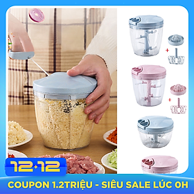 Máy Xay Tỏi Ớt / Rau Củ Các Loại Bằng Tay Cho Gia Đình