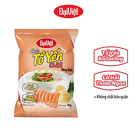 Cháo Tổ Yến Cá Hồi Rong Biển Đại Việt - Ăn Liền - Gói 50gr  - Thùng 30 gói