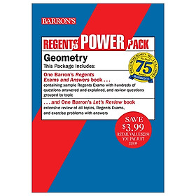 [Download Sách] Regents Geometry Power Pack: Let's Review Geometry + Regents Exams And Answers: Geometry (Barron's Regents NY)