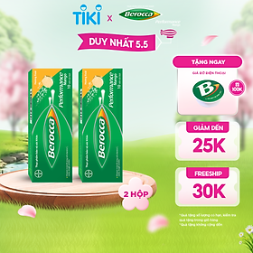 Hình ảnh Bộ 2 Hộp Viên Sủi Bổ Sung Vitamin Berocca Performance Mango 10 Viên/Hộp