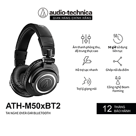 Tai Nghe Bluetooth Choàng Đầu Kiểm Âm Over Ear Audio Technica ATH-M50xBT2 – Hàng Chính Hãng