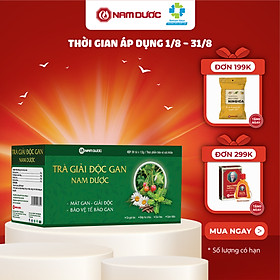 Trà giải độc gan Nam Dược (hộp 20 gói x1,5g) thanh nhiệt,giải độc,bảo vệ và tăng cường chức năng gan