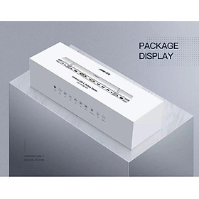 Mua Ugreen UG50844MM131TK Bộ chuyển đổi TYPE C sang 3 USB 3.0 + HDMI + VGA + DVI + TF SD + Audio + LAN + nguồn - HÀNG CHÍNH HÃNG